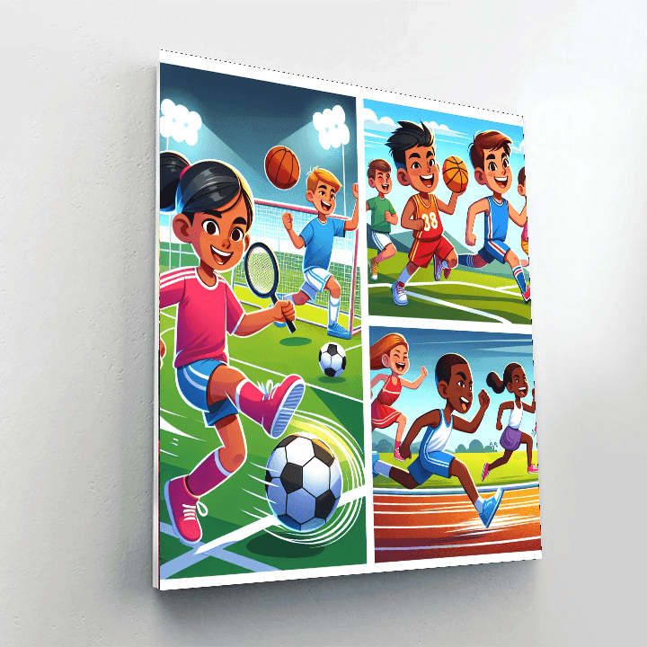 Super Sports Adventure Number Painting