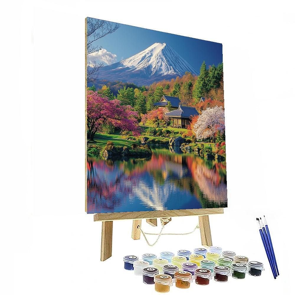 Mount Fuji's Five Lakes Paint By Color