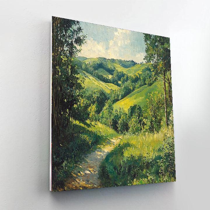 Paul Cézanne Inspired Whispers Of Verdant Valleys  DIY Paint By Numbers