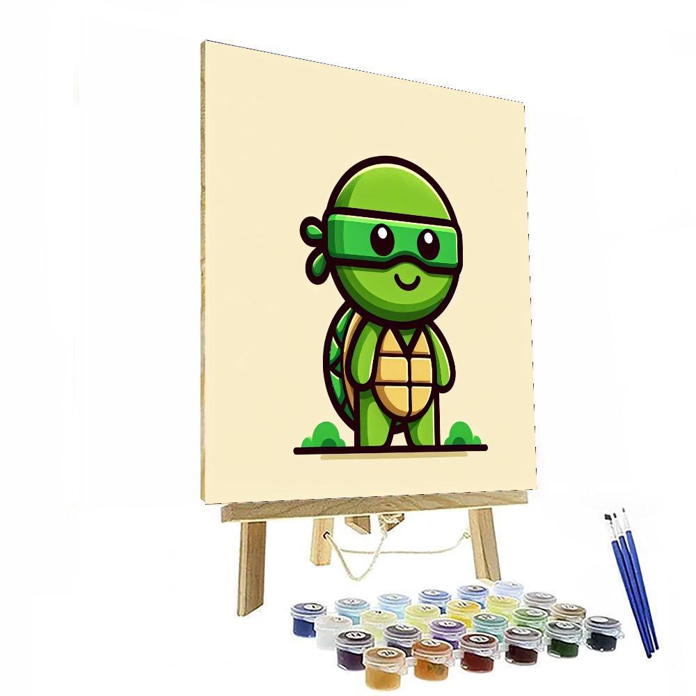 Ninja Tortoise Paint By Number