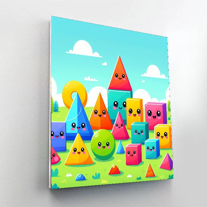 The Adventure Of Shapes Painting Number Kit