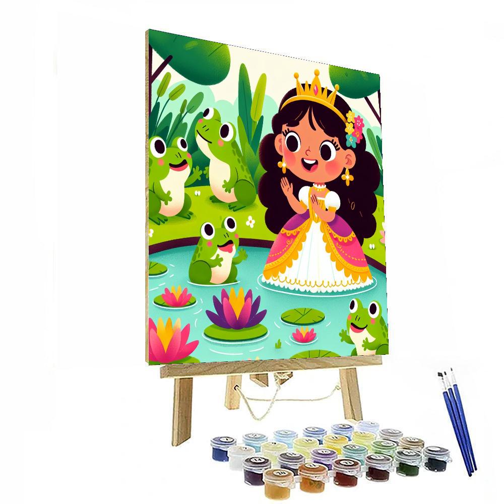 Princess And The Frog Pond Number Painting