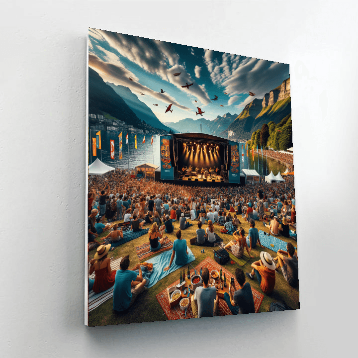 Montreux Jazz Festival - Switzerland Numbered Painting Kits