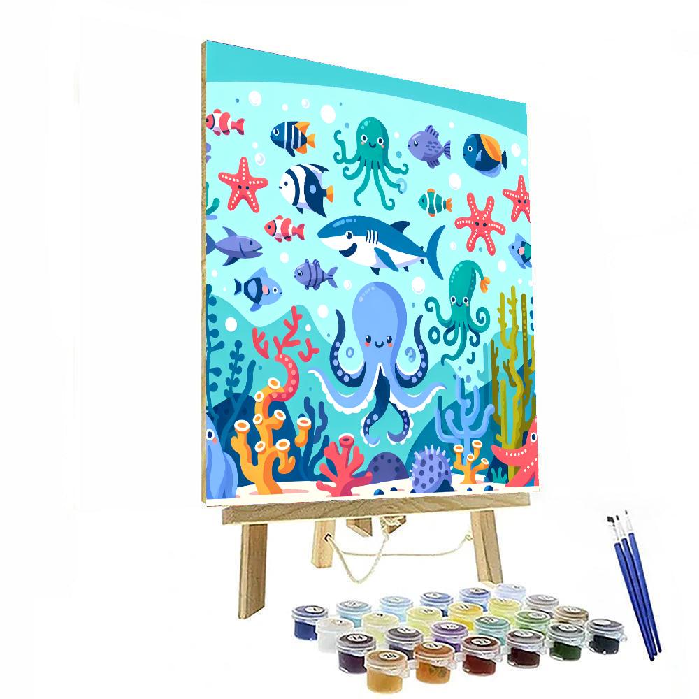 Super Sea Creatures Paint By Numbers Kits