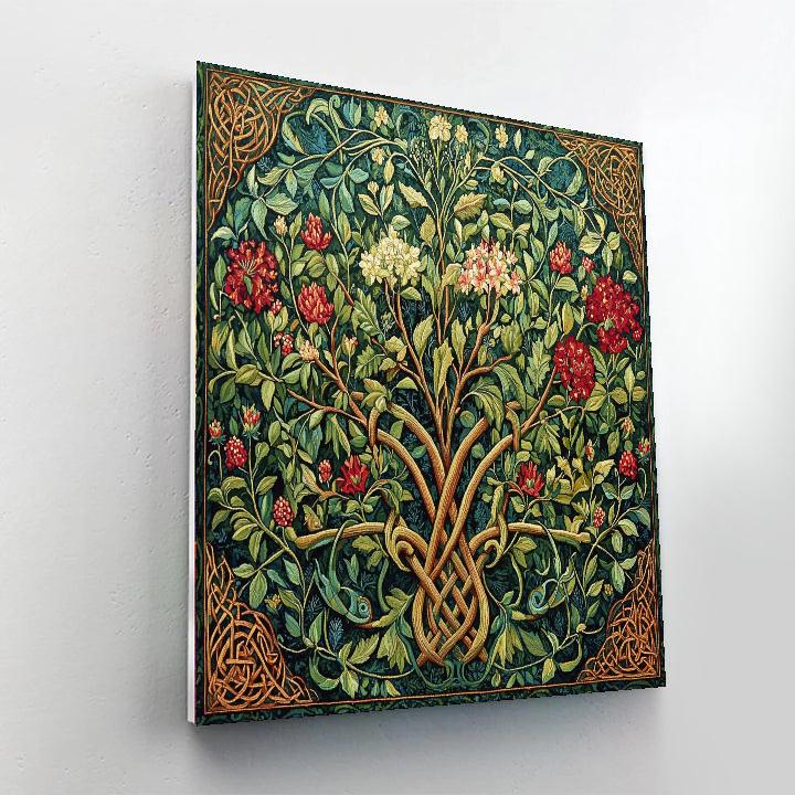 Morris Inspired Celtic Mythology Tapestry  Paint By Numbers