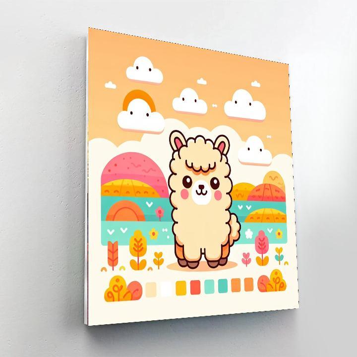 Adventurous Alpaca Journey Painting By Numbers Kit
