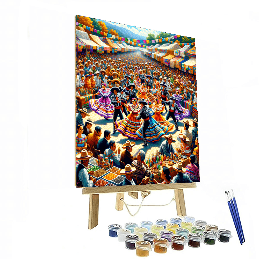 Oaxaca Guelaguetza Festival DIY Paint By Numbers