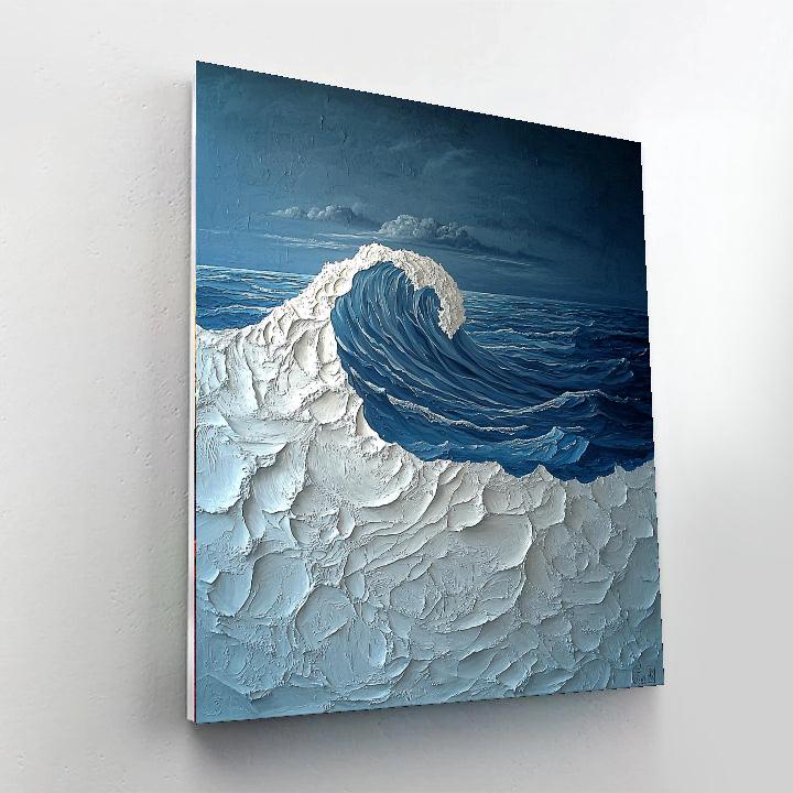 Michelangelo Inspired Elemental Force Of Waves  Paint By Color