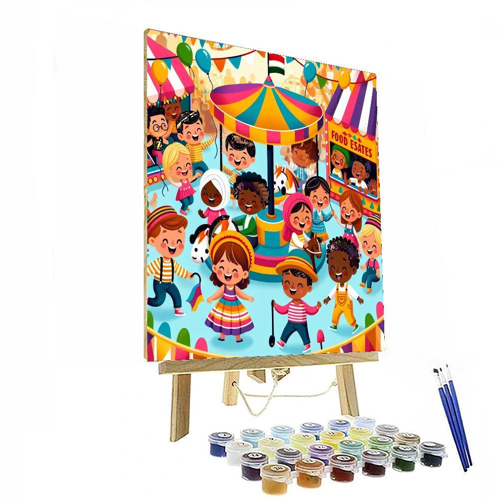 Funky Carnival Adventure Paint By Numbers Kits