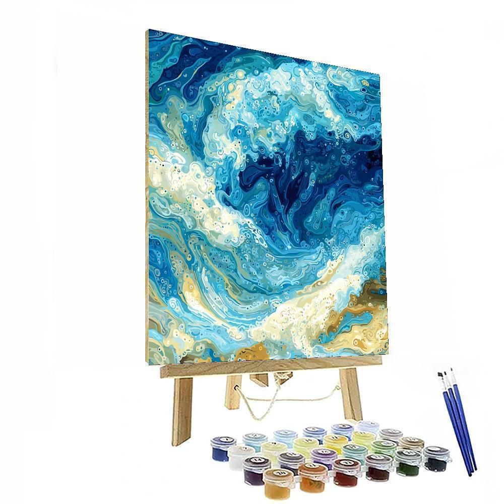 Georges Seurat Inspired Luminous Underwater Dreams  Paint By Numbers Kits