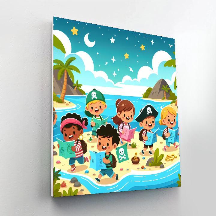Starlit Adventure Island Painting By Numbers Kit