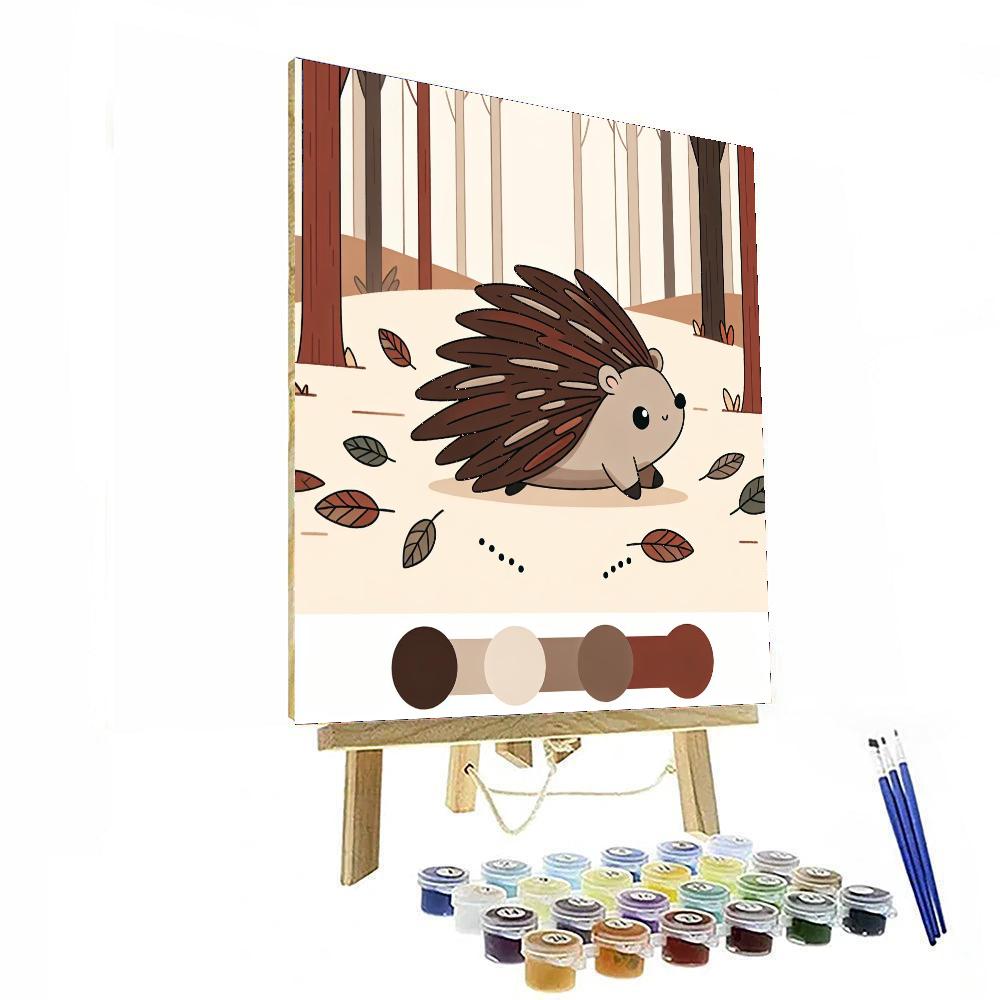 Prancing Porcupine Paint By Numbers Art