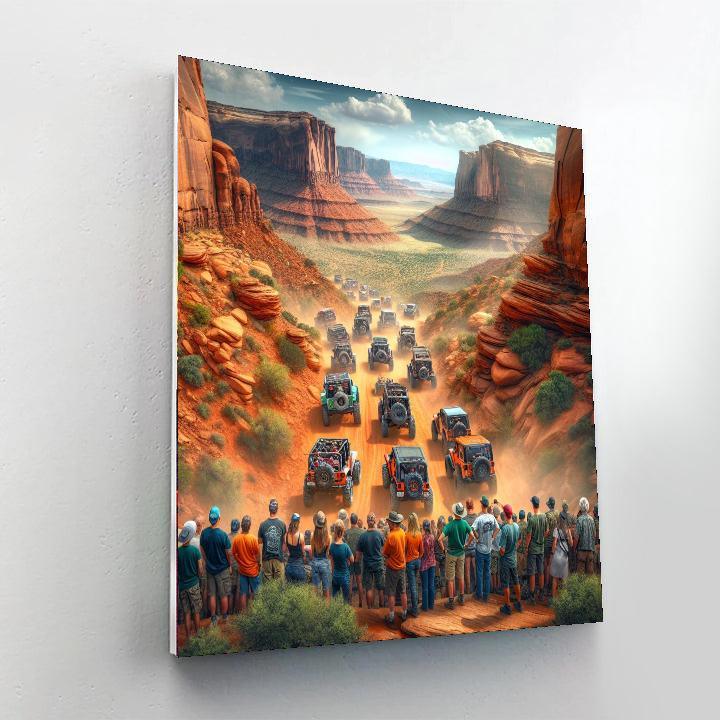 Moab Jeep Safari - Usa Painting Number Kit