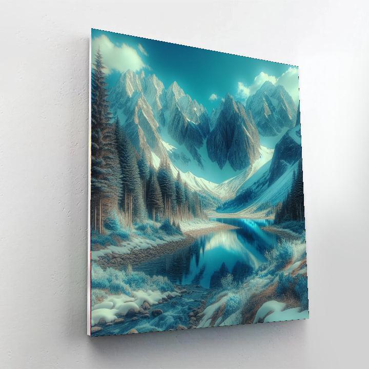 Peaceful Alpine Serenity Paint By Number