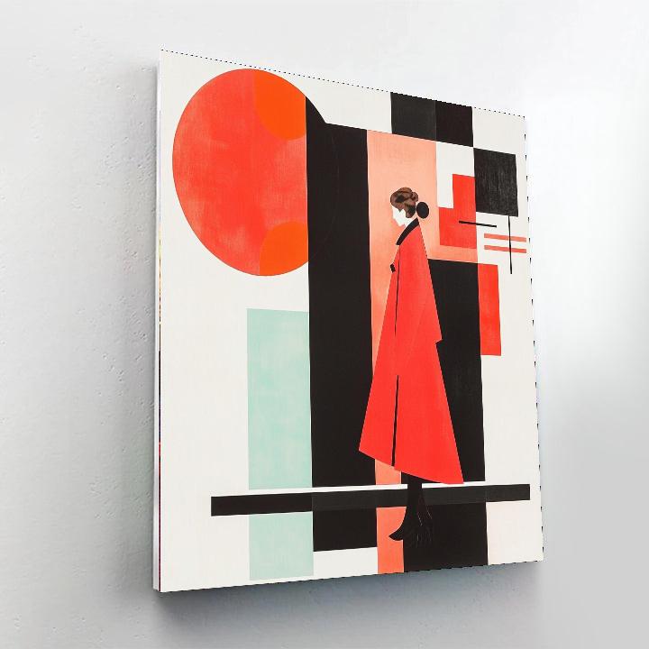 Kazimir Malevich Inspired Balance Of Contrast  Paint By Color