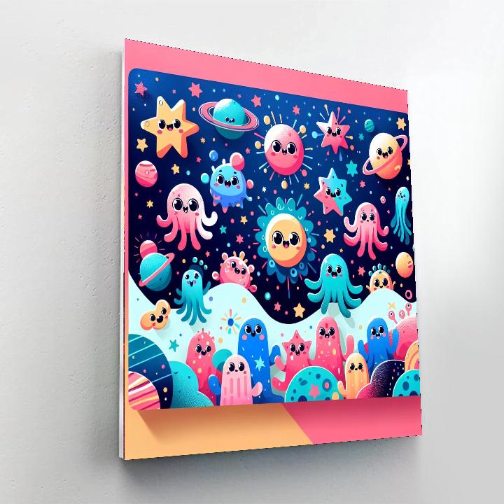 Dreamy Cosmic Creatures Paint By Numbers Art
