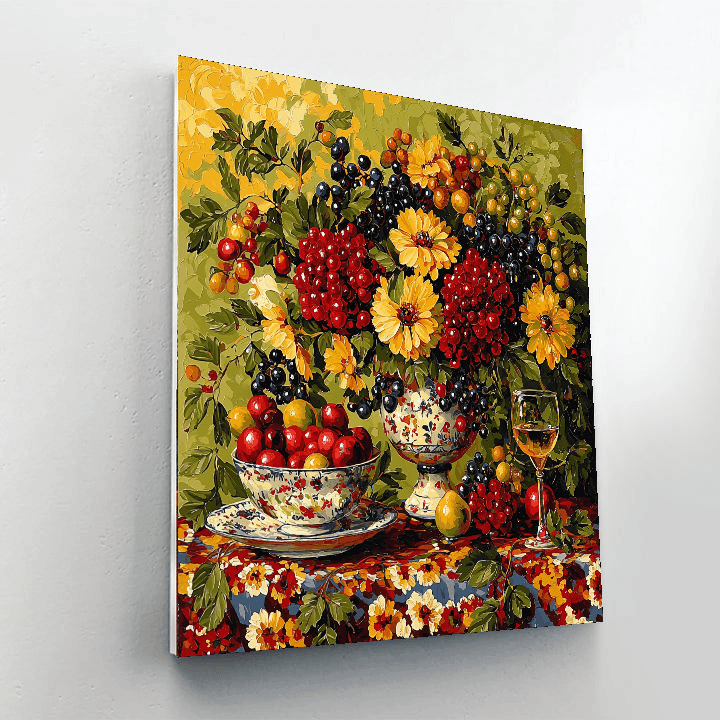 Jan Vermeer Inspired Timeless Flora  Paint By Numbers Art
