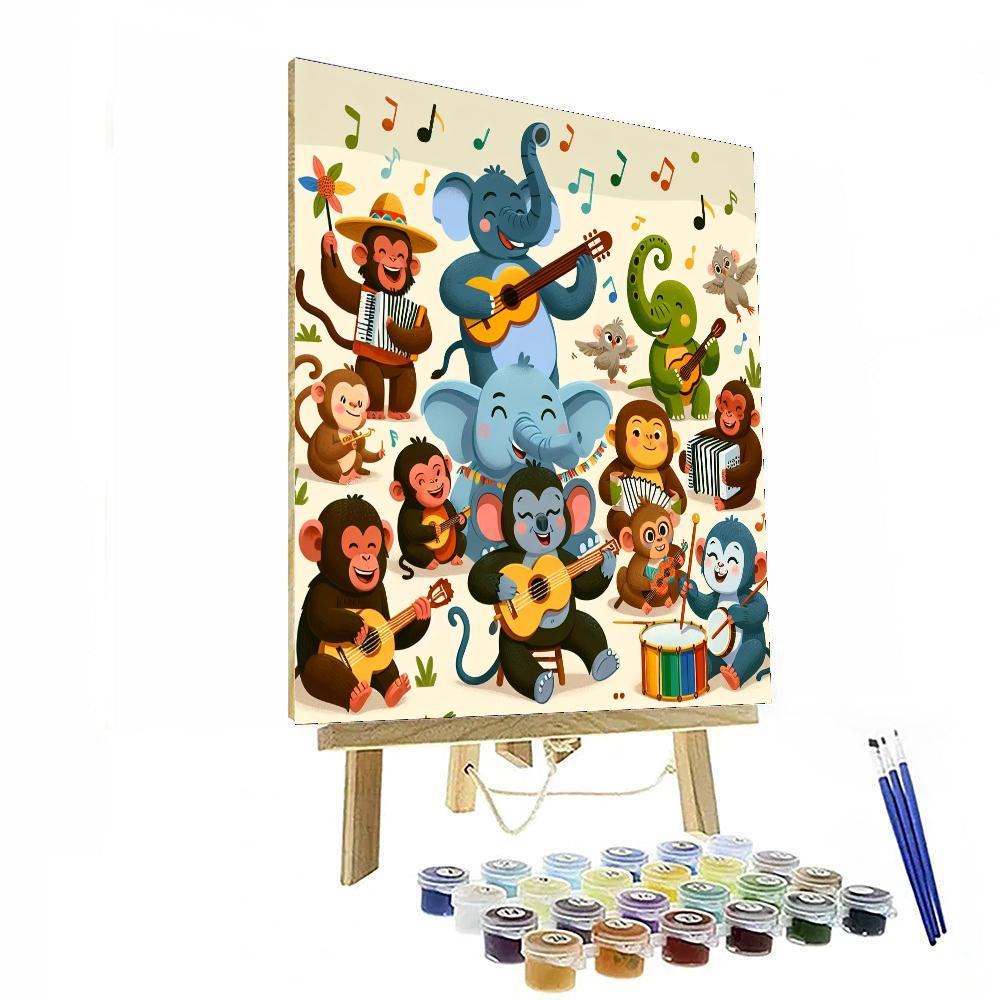 Jungle Rhythms And Beats Painting Number Kit