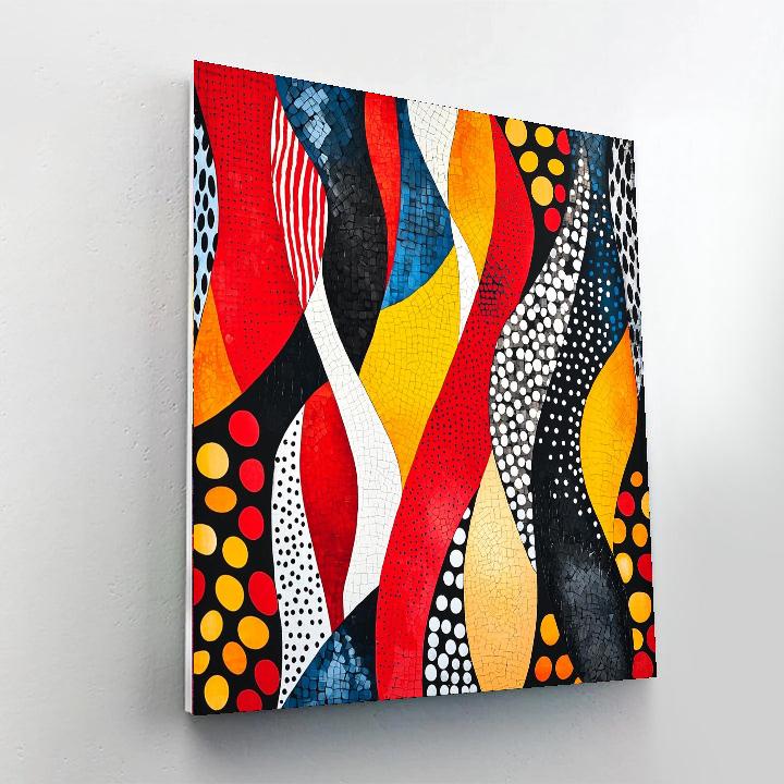 Yayoi Kusama Inspired Kinetic Harmony  DIY Paint By Numbers