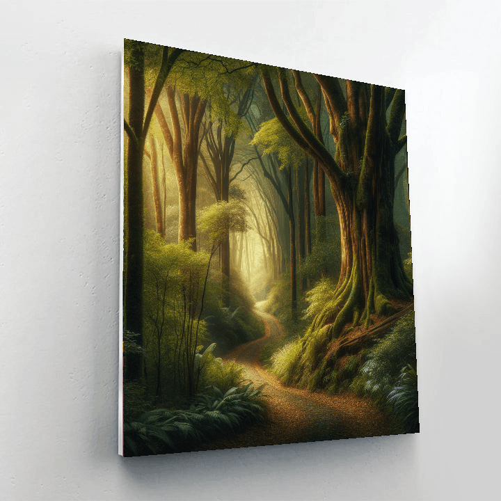 Mysterious Forest Pathway Paint By Number