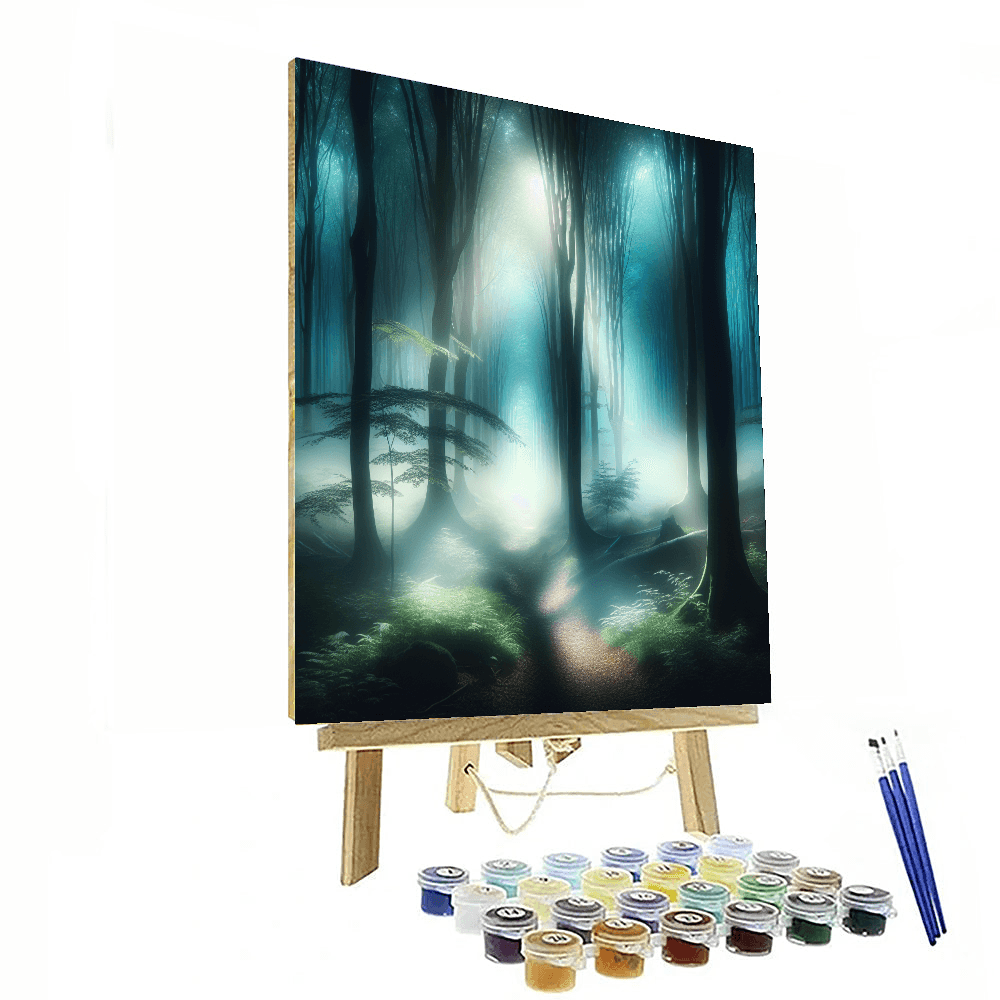 Ethereal Dream Forest Painting Number Kit