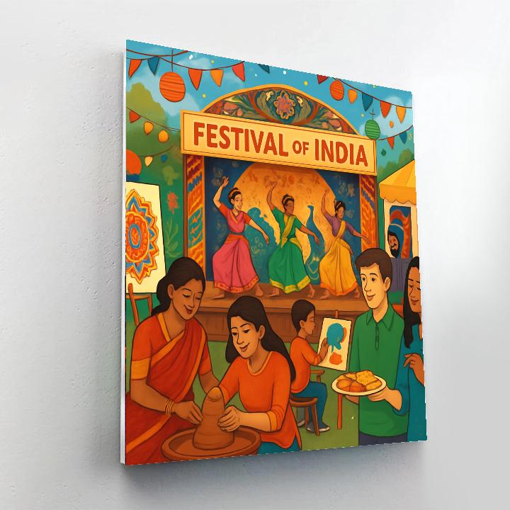 Festival Of India Numbered Painting Kits