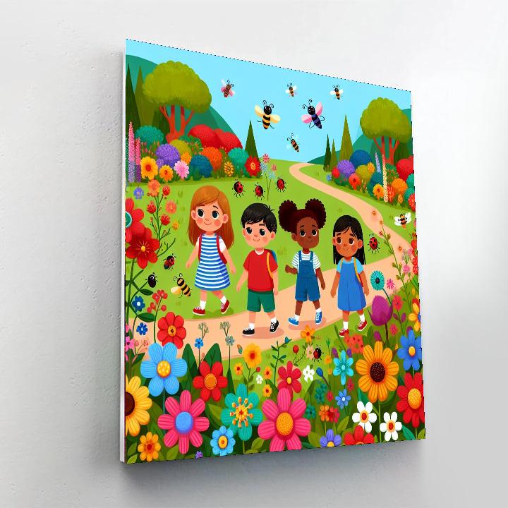 Garden Adventure Trail DIY Paint By Numbers