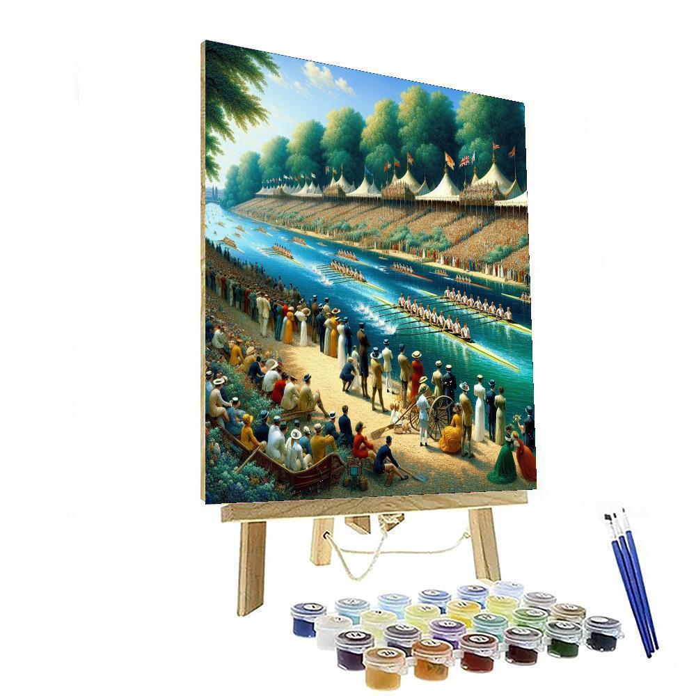 Henley Royal Regatta - United Kingdom Painting By Numbers Kit
