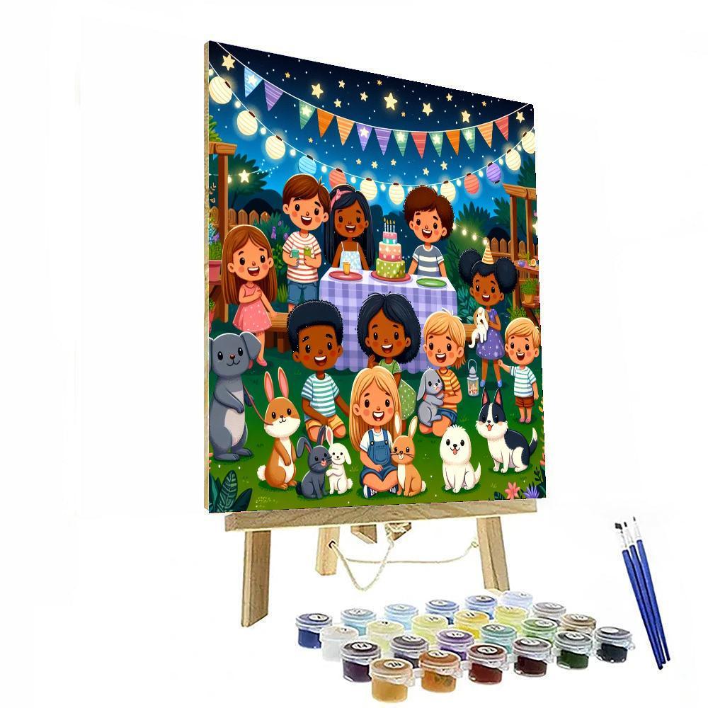 Starlit Garden Party Painting By Numbers Kit