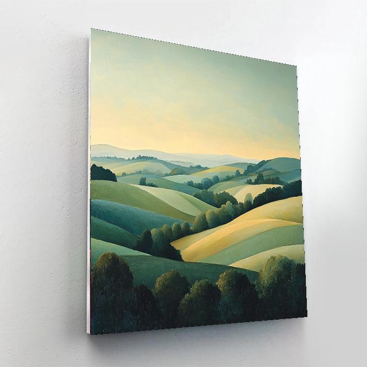 Constable Inspired Dreamy Landscape Escape  Number Painting