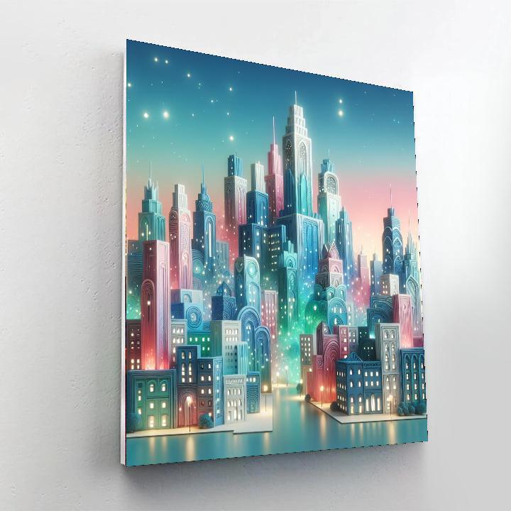 Pastel City Dream Paint By Number