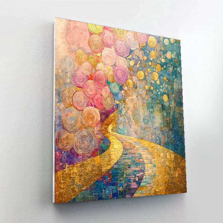 Gustav Klimt Inspired Infinite Whispers Composition  Paint By Numbers Art