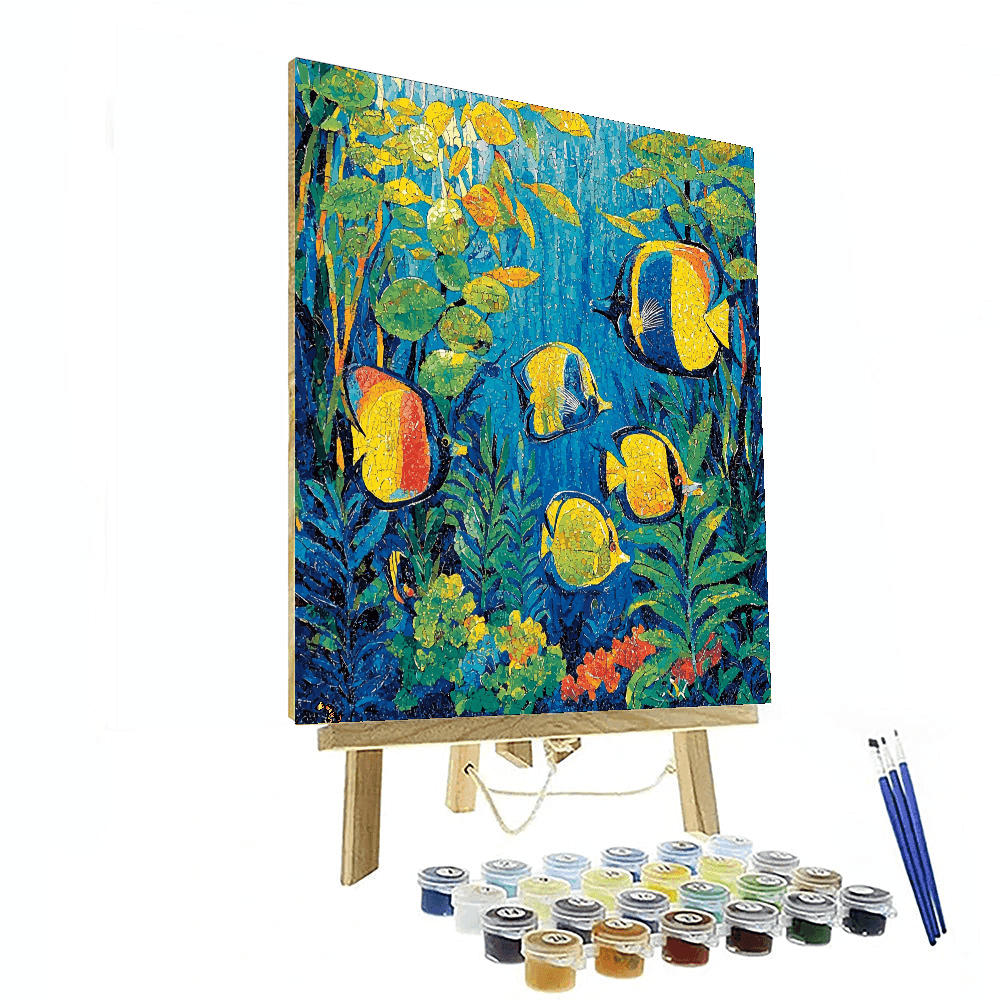 Paul Gauguin Inspired Underwater Fantasy  Paint By Color