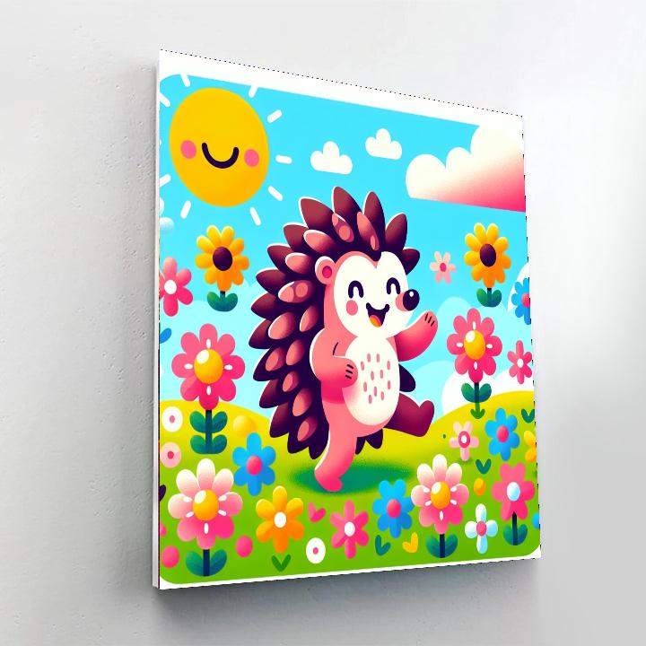Sunny Hedgehog Numbered Painting Kits