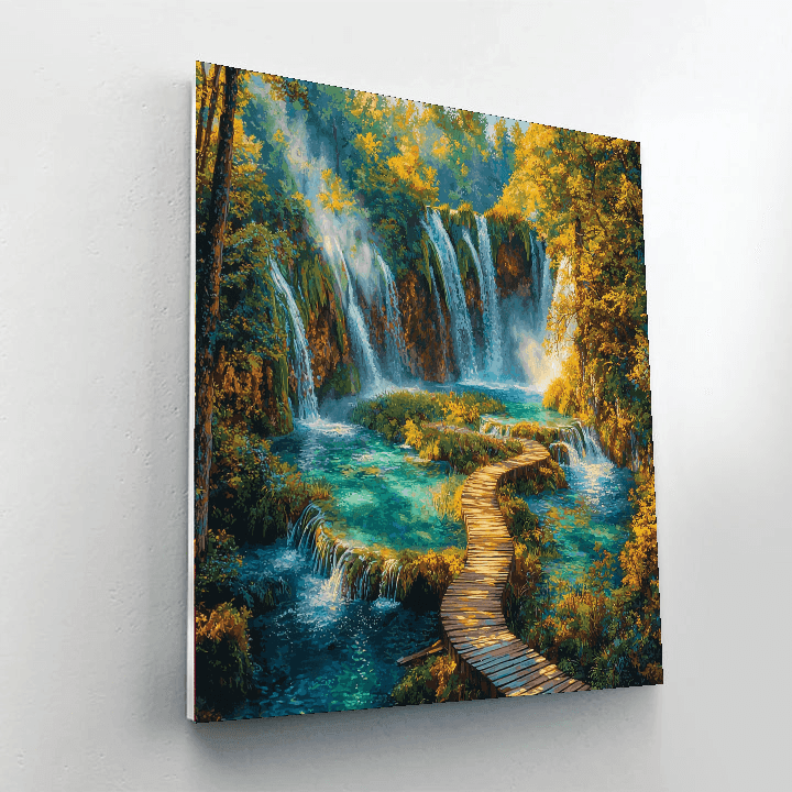 Plitvice Lakes National Park - Plitvička Jezera Paint By Numbers Kits