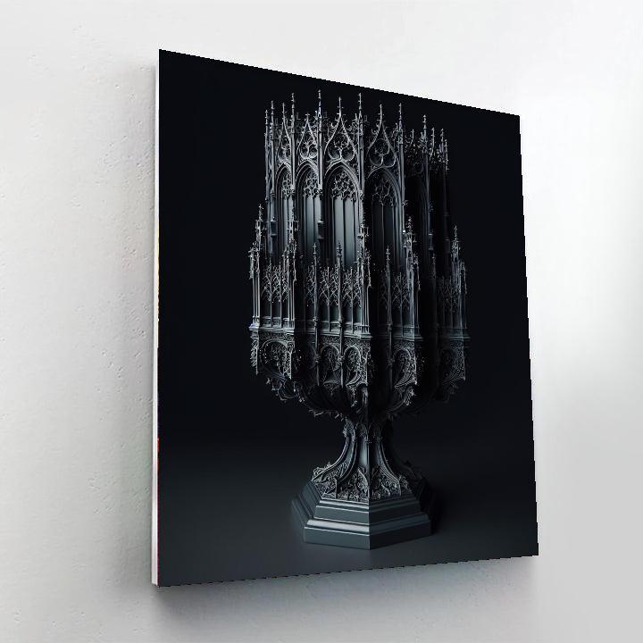 Gothic Revival Candle Holder Paint By Number