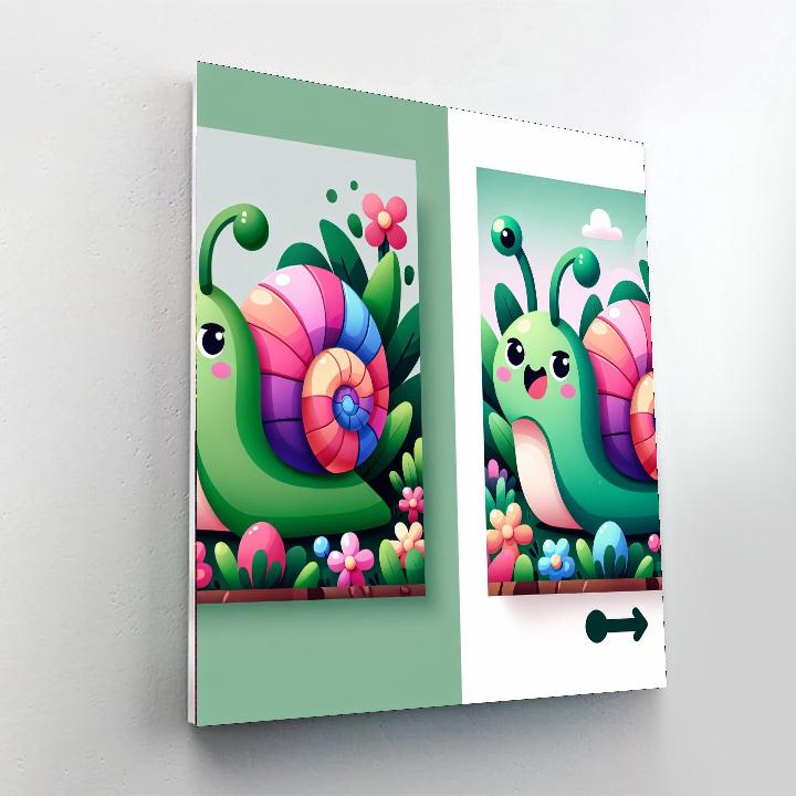 Friendly Snail Painting By Numbers Kit