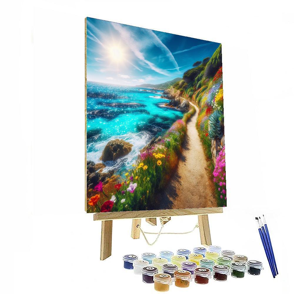 Sun-Kissed Coastal Pathway - DIY Painting By Numbers Kit – Artistry Rack