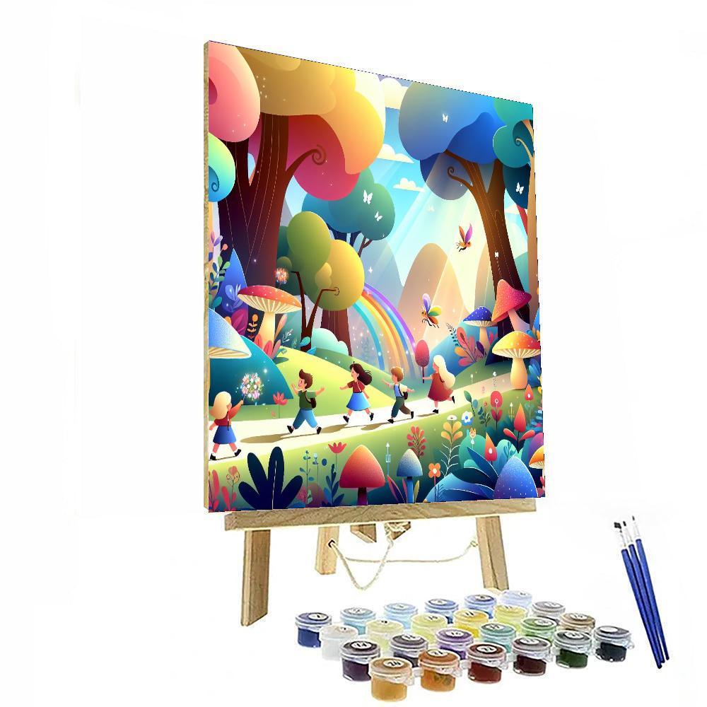 Fun In The Fantasy Forest Number Painting