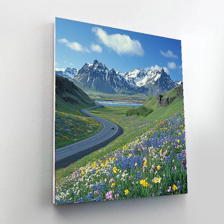 The Ring Road Of Iceland Number Painting