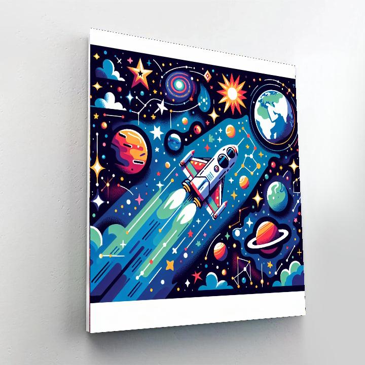 Starry Galaxy Expedition Paint By Numbers