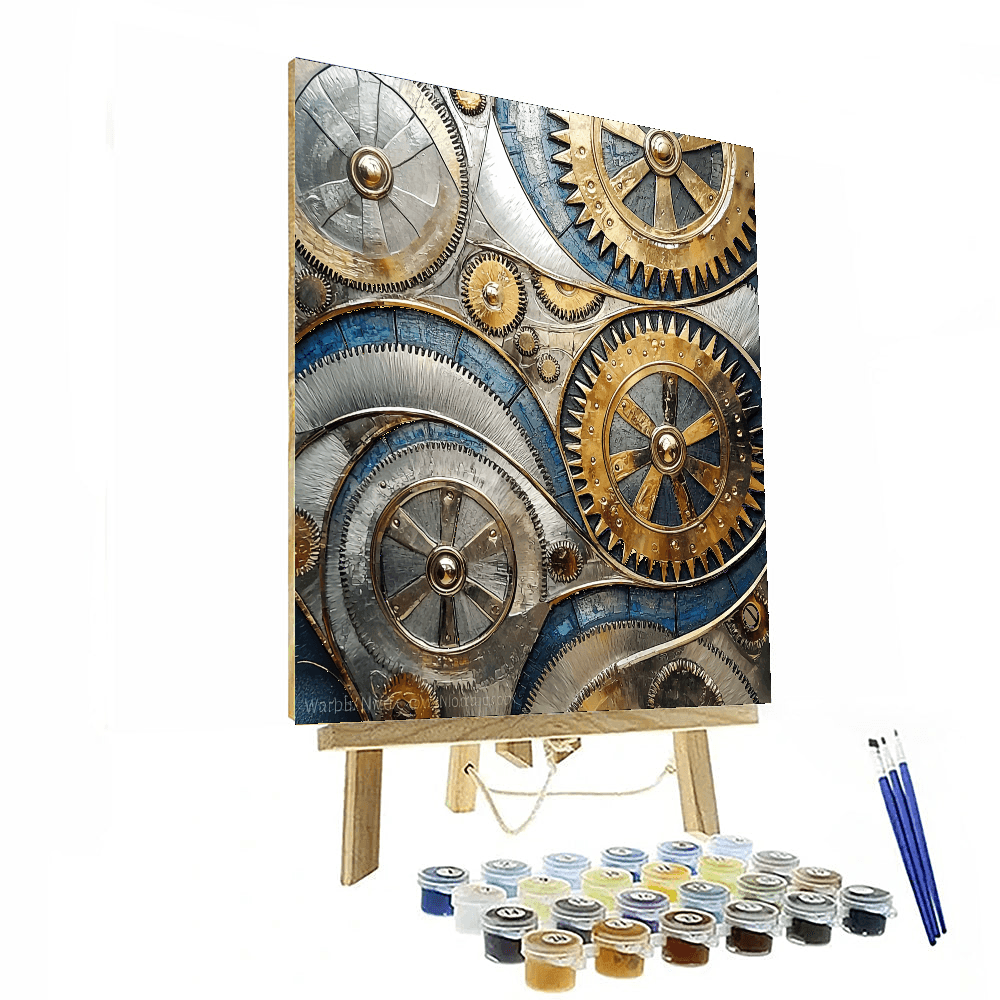 Da Vinci Inspired Mechanical Marvels - DIY Painting By Numbers Kit