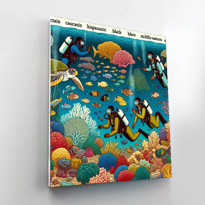 Undersea Exploration Team Paint By Numbers Kits