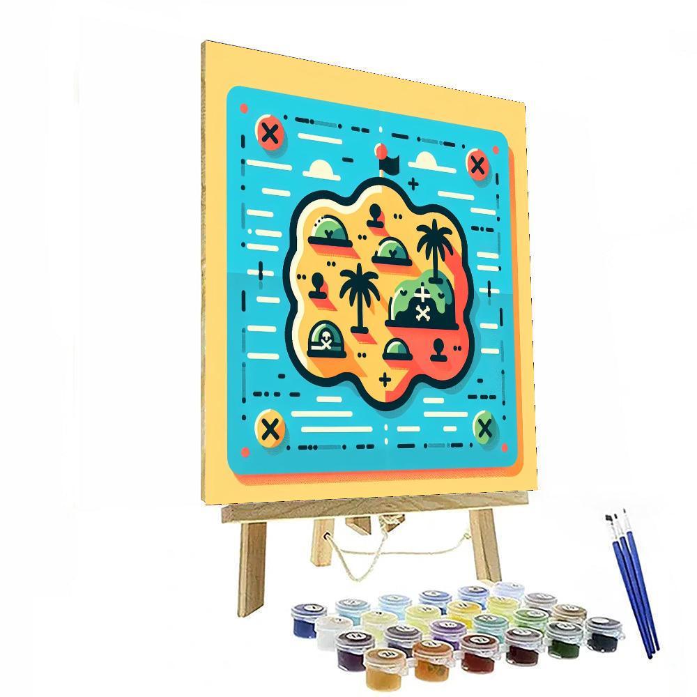 Treasure Hunt Island Numbered Painting Kits