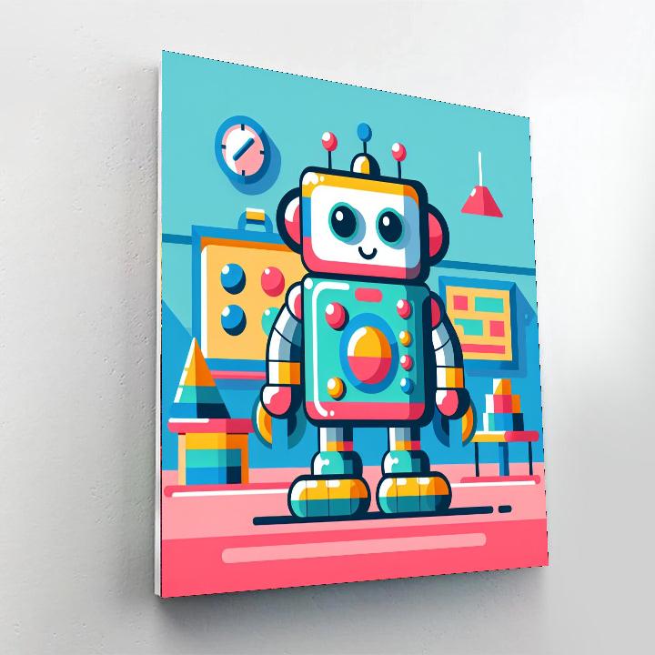Robot Tech Time Painting Number Kit