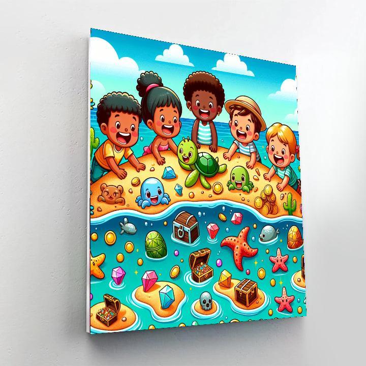 Seaside Treasure Adventure Painting Number Kit