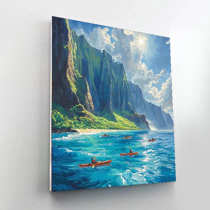 Na Pali Coast Number Painting