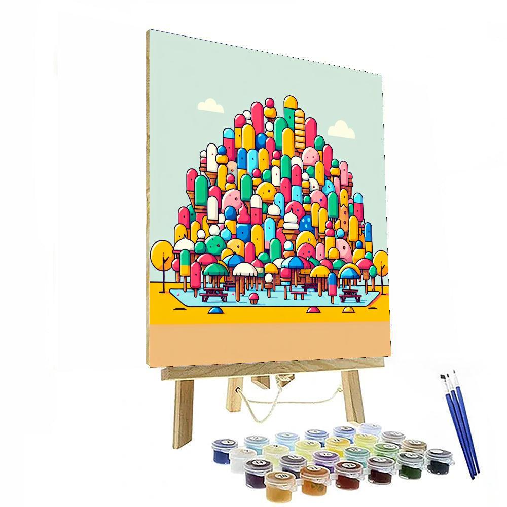 Ice Cream Adventure Number Painting