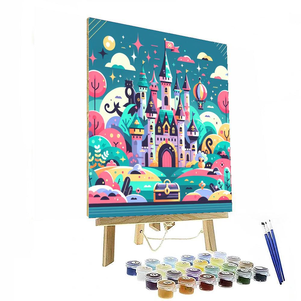 Fairy Tale Castle Mystery Painting Number Kit