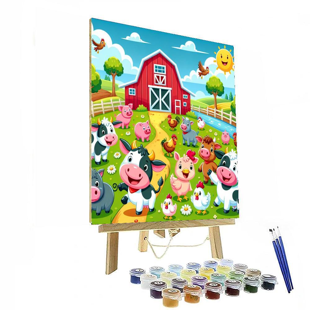 Fantastic Farm Painting Number Kit
